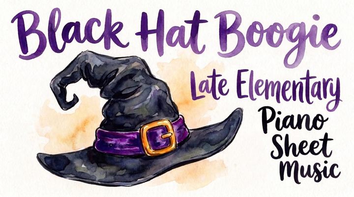 Black Hat Boogie - Late Elementary Piano Sheet Music