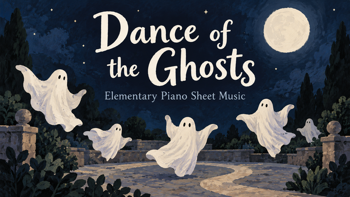 Dance of the Ghosts - Elementary Piano Sheet Music