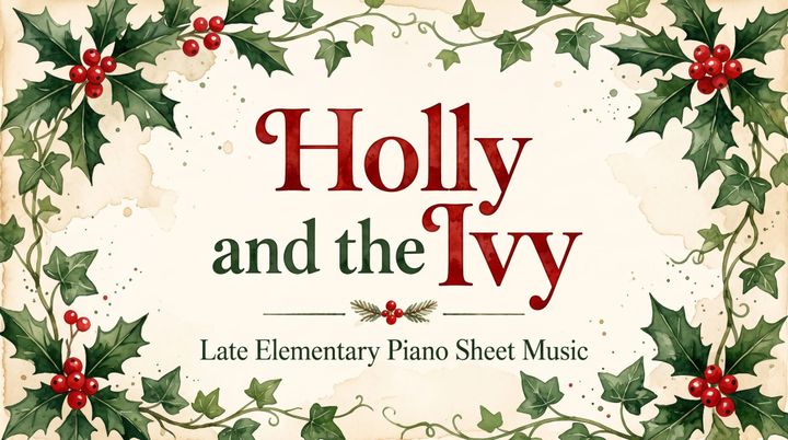 Holly and the Ivy - Late Elementary Piano Sheet Music