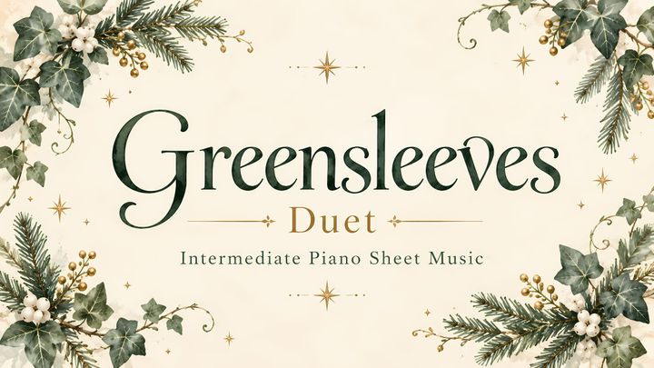 Greensleeves (Duet) - Intermediate Piano Sheet Music