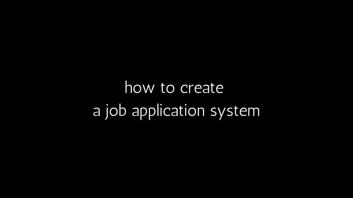 Writing outstanding job applications - Part 2