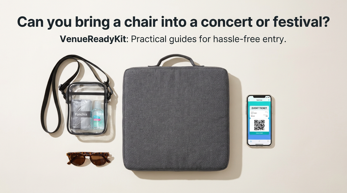 Can you bring a chair into a concert or festival?