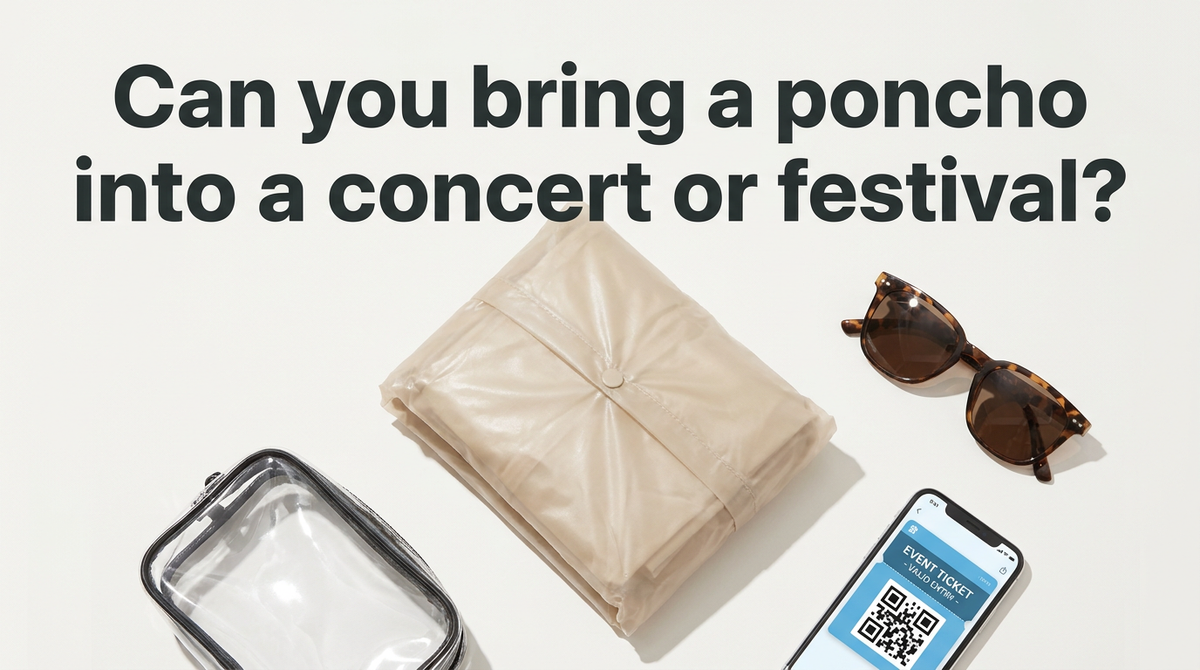 Can you bring a poncho into a concert or festival?