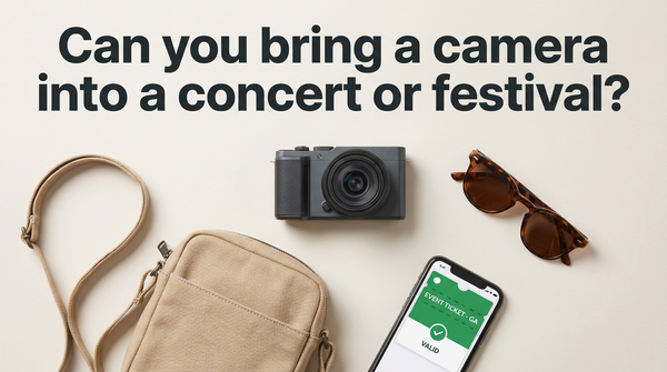 Can you bring a camera into a concert or festival?