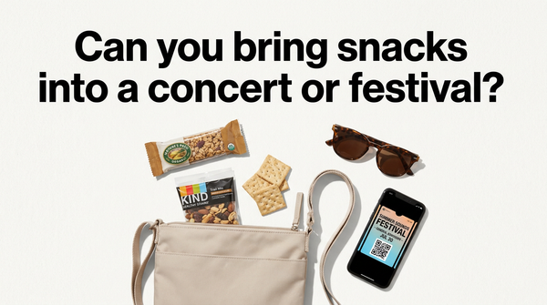 Can you bring snacks into a concert or festival?