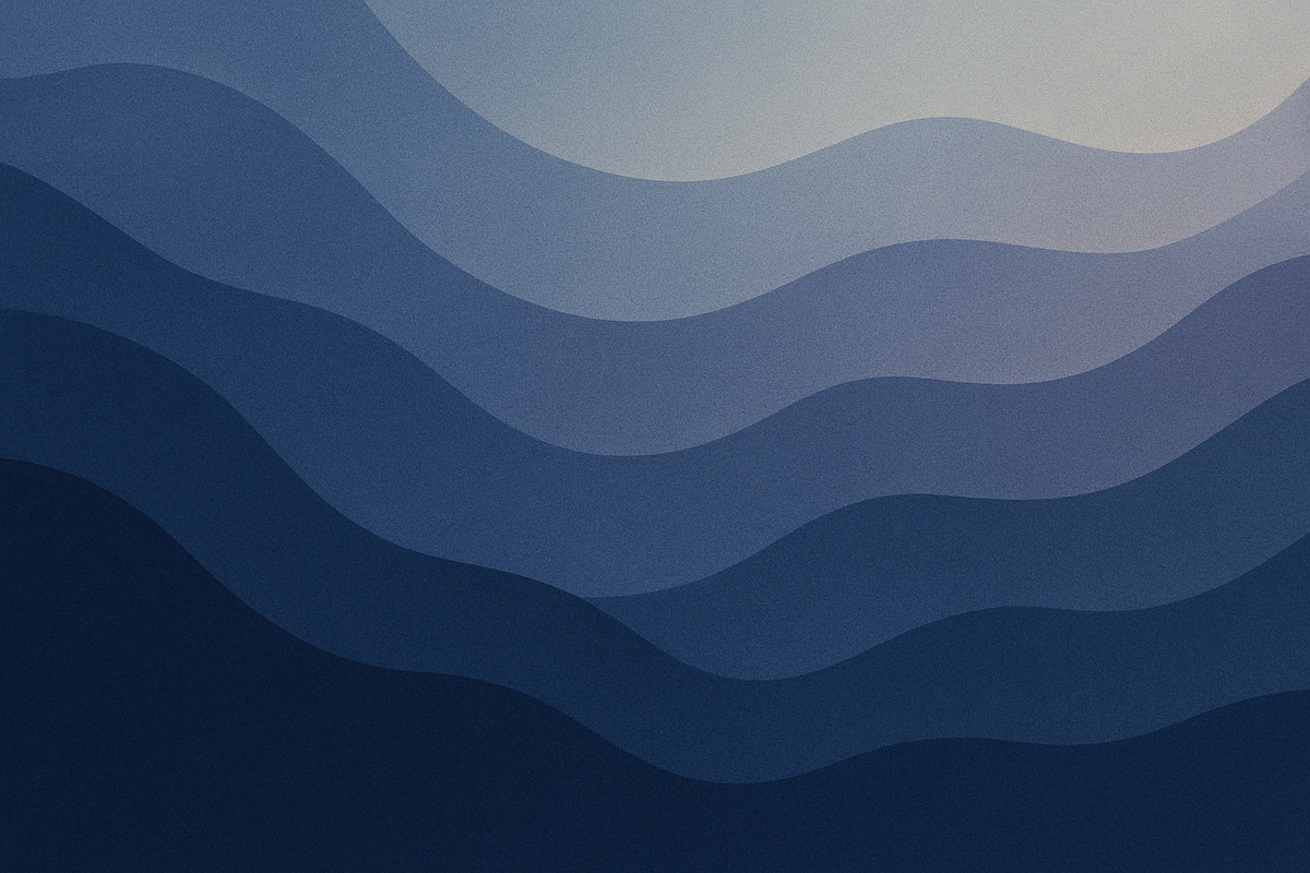 AI generated image of abstract multicoloured waveforms.