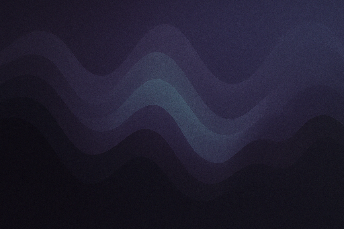 AI generated image of abstract multicoloured waveforms.