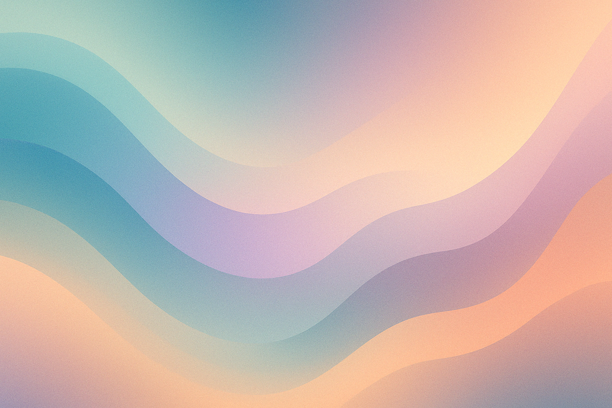 AI generated image of abstract multicoloured waveforms.