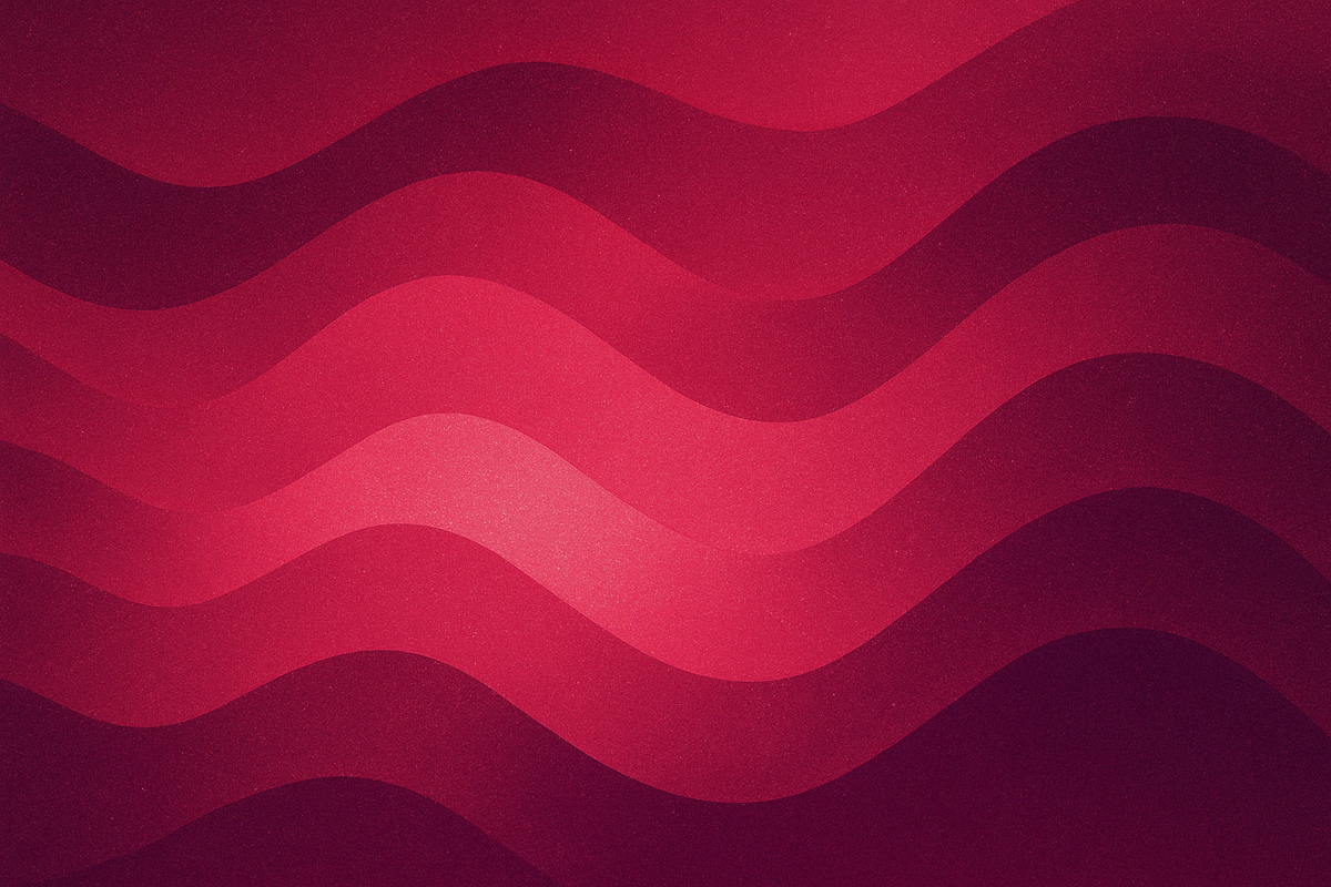 AI generated image of abstract multicoloured waveforms.