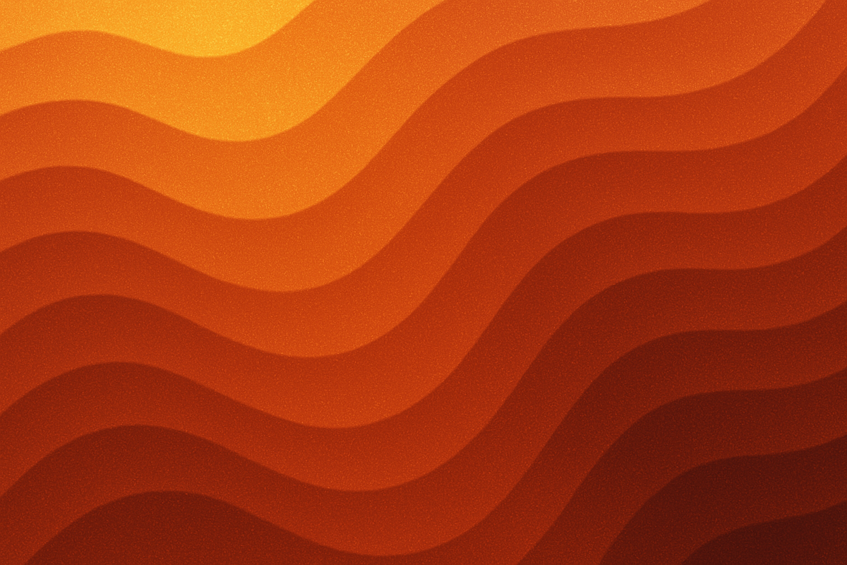 AI generated image of abstract multicoloured waveforms.