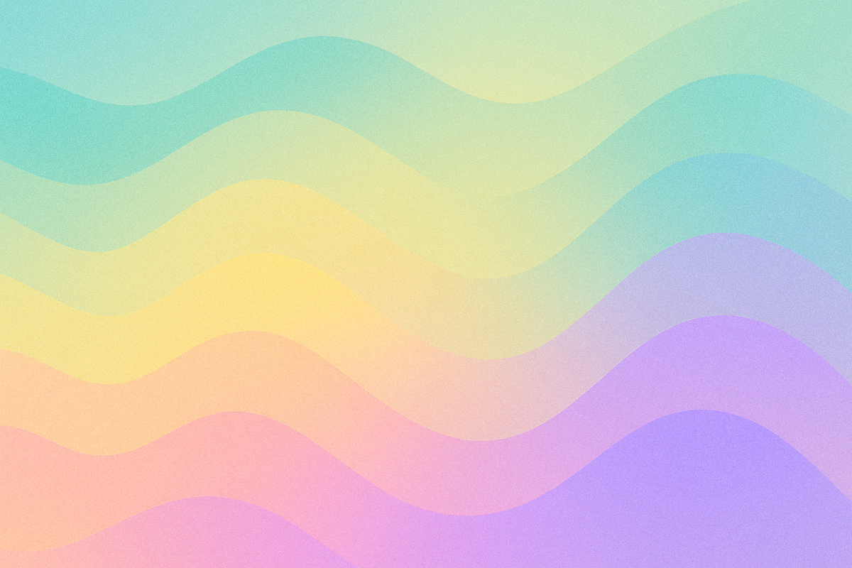 AI generated image of abstract multicoloured waveforms.