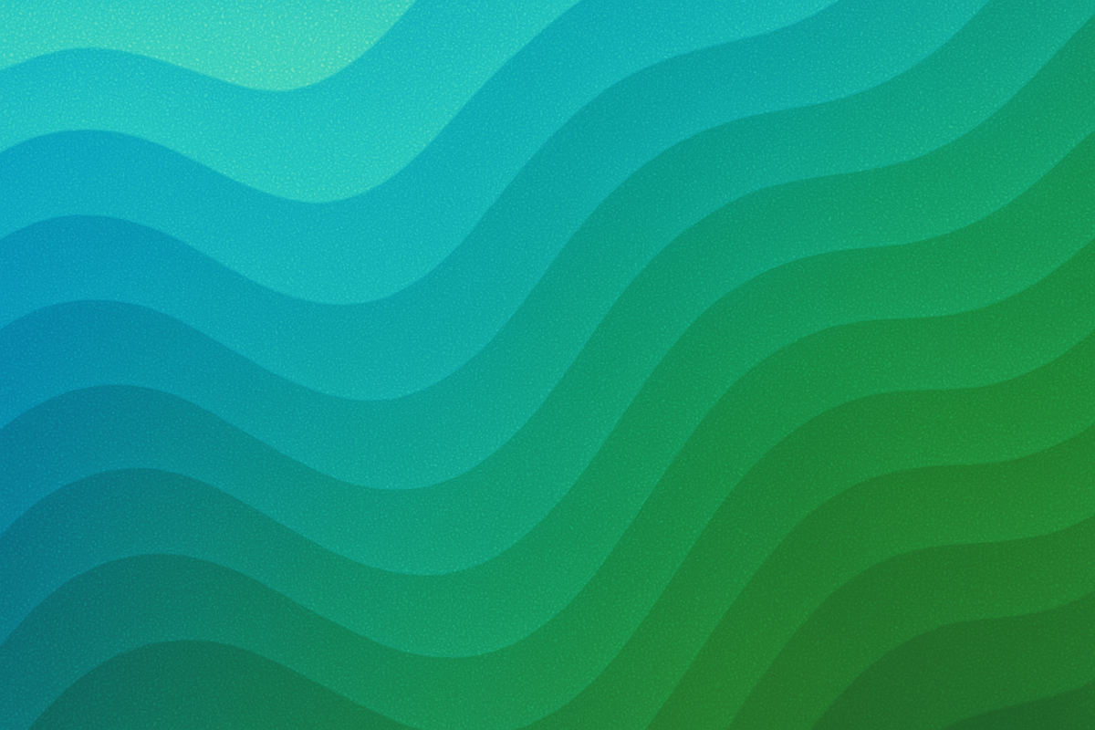 AI generated image of abstract multicoloured waveforms.