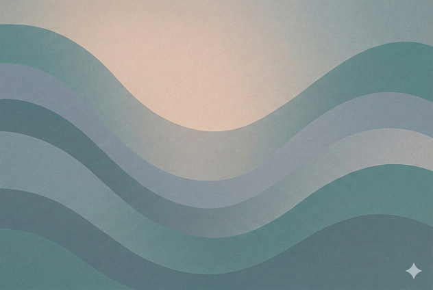 AI generated image of abstract multicoloured waveforms.
