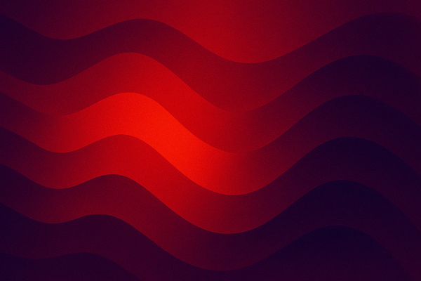 AI generated image of abstract multicoloured waveforms.