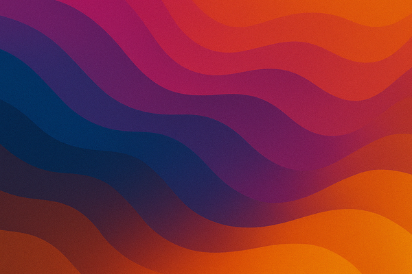 AI generated image of abstract multicoloured waveforms.