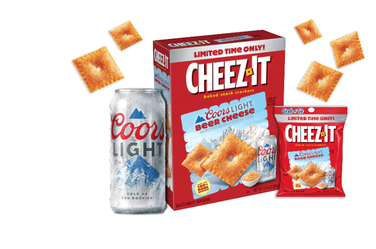 Cheez-It Partners With Coors Light for New Beer Cheese Crackers