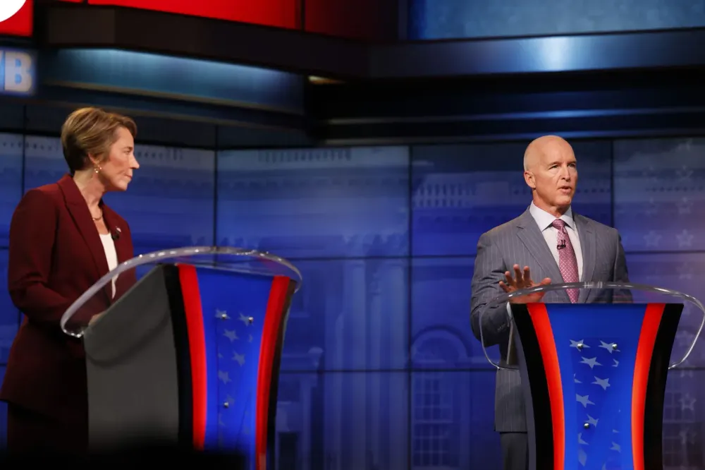 Maura Healey, Mike Minogue Clash Over State Police Scandal, Energy Costs, Abortion In Final Debate