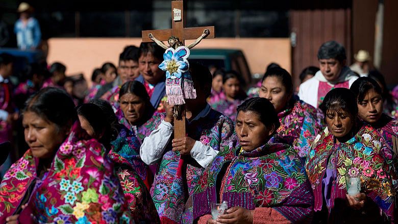 Pope celebrates indigenous in Chiapas as Catholics dwindle