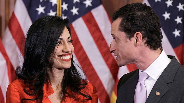 Clinton aide Abedin dumps husband Weiner over new scandal