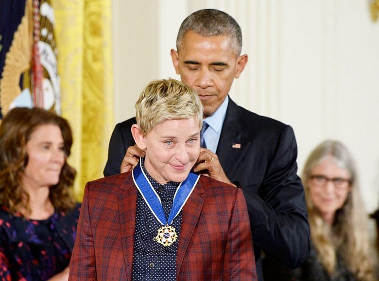 Top U.S. civilian honor goes to 21 athletes, artists, others