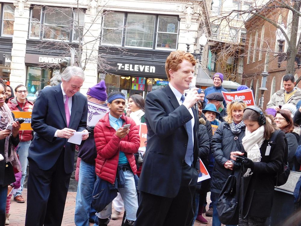 Kennedy, Markey Excite ‘We Will Resist’ Rally Near Downtown Crossing