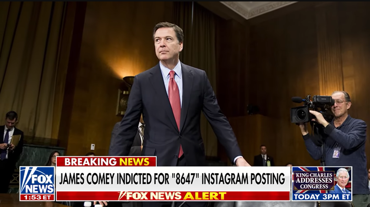 James Comey Indicted, Faces 20 Years Over “86 47” Post Targeting Trump