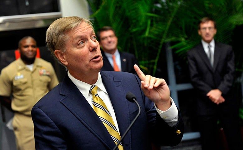 Sen. Graham emphasizes foreign policy credentials at N.H. town meeting