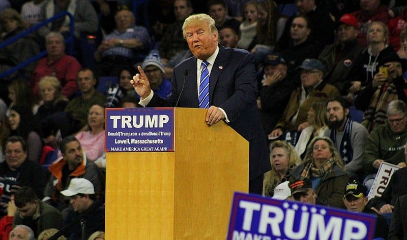 Trump rolls into Lowell to scold and cajole