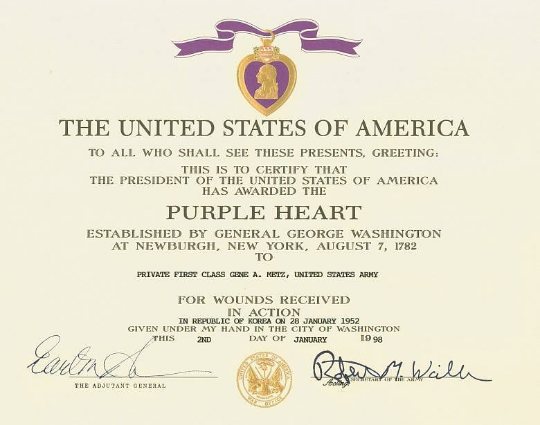 Wounded vets seek to unite families with Purple Hearts