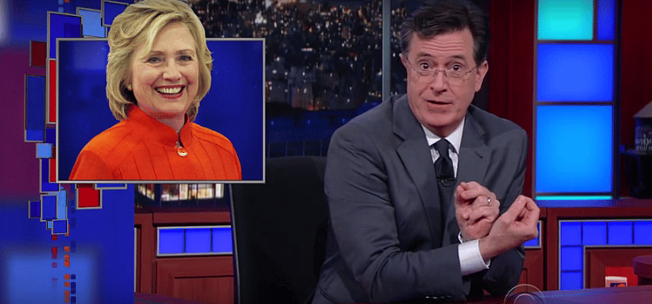 How can Hillary snatch GOP votes from Trump? Colbert has some ideas