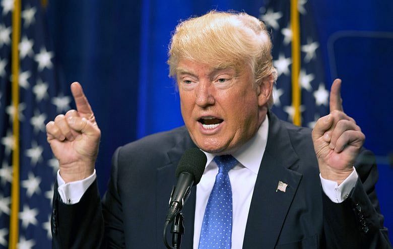 In Maine, Trump strikes back at US Chamber on trade