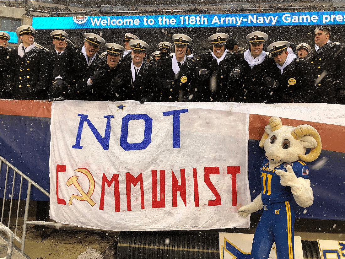 Navy Trolls Army Over Commie West Point Grad