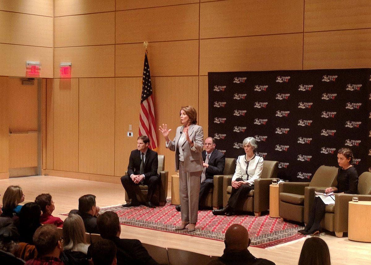 Nancy Pelosi Comes To Cambridge To Rip ‘GOP Tax Scam Bill’ — But Some Like Their ‘Crumbs’