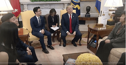 North Korean Defectors Tell Trump Their Stories At White House