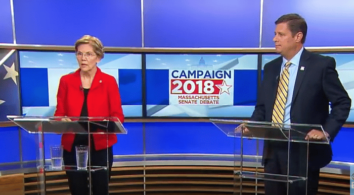 Diehl, Warren Tangle in Sharp Debate