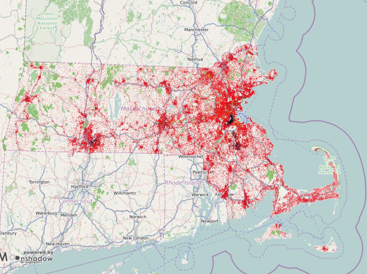 Massachusetts Population Grows