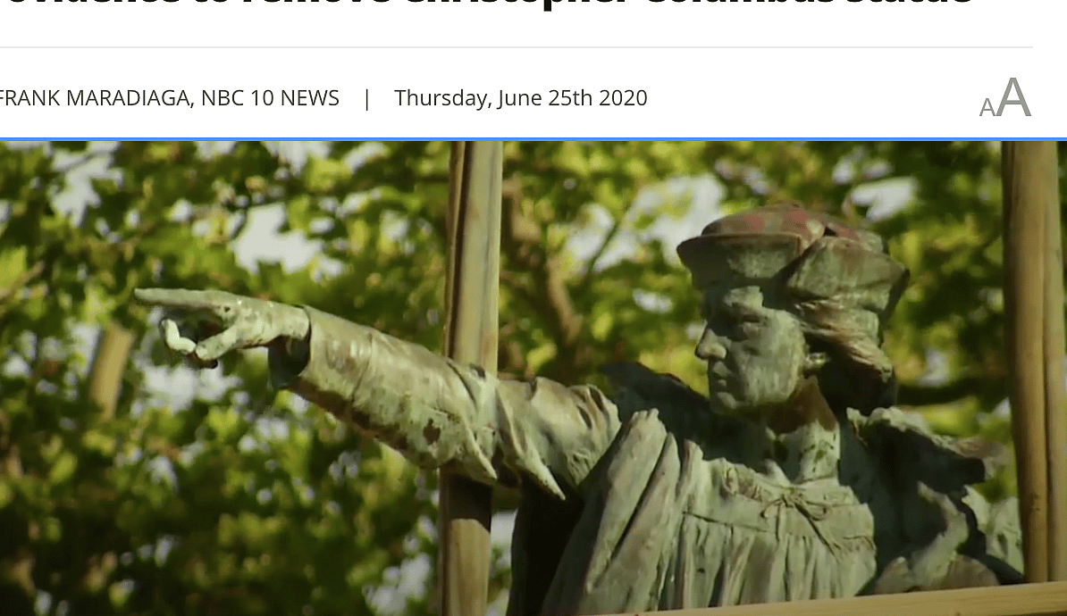 Providence To Take Down Columbus Statue Until …?
