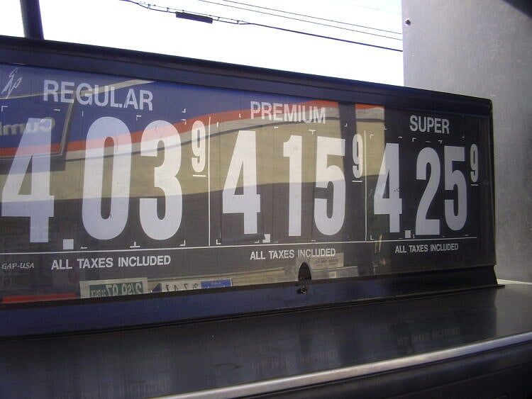 Gas Prices Reach $4 Per Gallon At Many Massachusetts Gas Stations