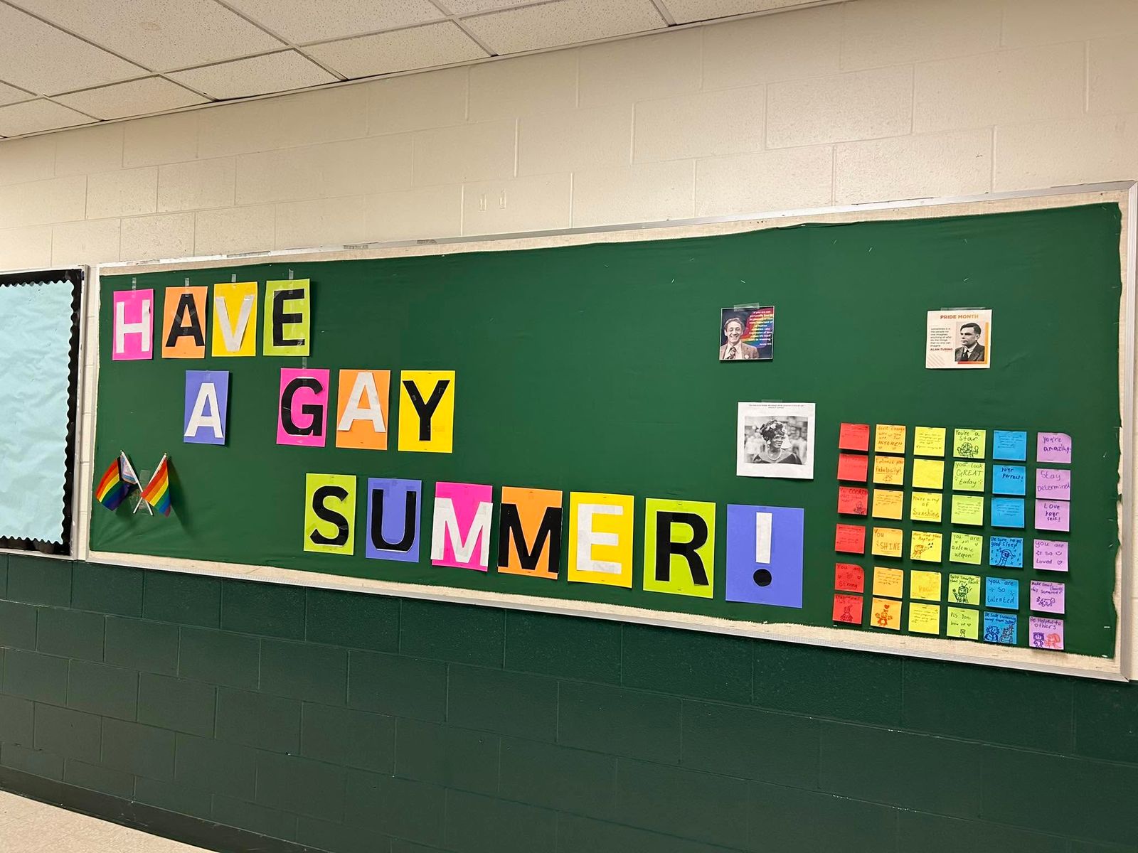 Dartmouth High School Faces Criticism Over ‘Have a Gay Summer’ Bulletin Board