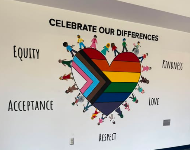 King Philip Regional Middle School Progress Pride Mural Draws Attention Online
