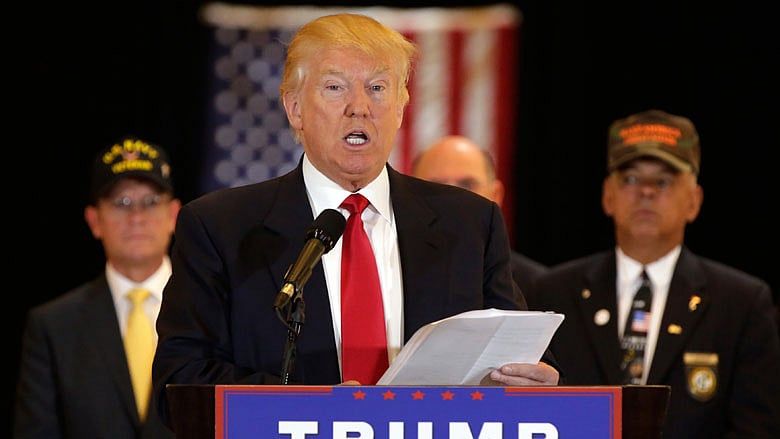 Trump details fundraising for veterans’ charities