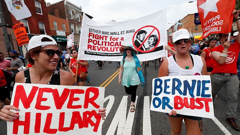 History and hostility as Clinton ascends to nomination