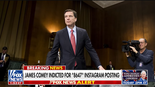 James Comey Indicted, Faces 20 Years Over “86 47” Post Targeting Trump