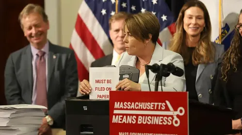 Barber Poles and Grocery Stickers; Maura Healey Pulling Red Tape Off Regulatory Codes