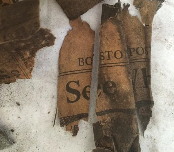 1915 Boston Post newspaper found
