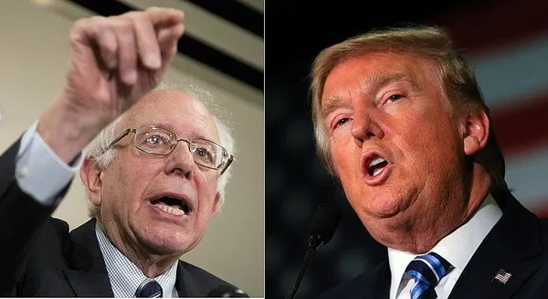 Trump, Sanders tap common themes to sway voters
