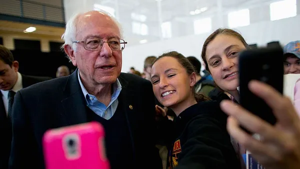 Clinton courts youth with celebs, but many prefer Sanders