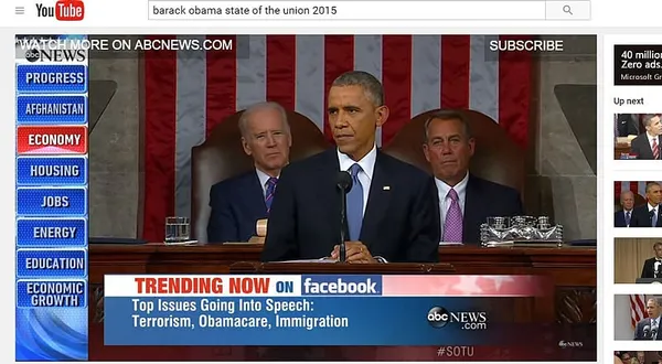 Obama takes State of Union speech to YouTube, Snapchat