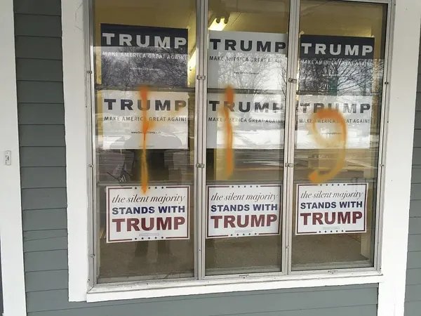 Trump’s Bay State campaign office vandalized