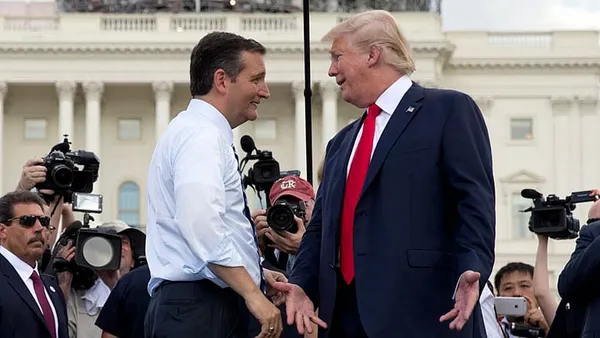 Republican party leaders rally to attack Trump, Cruz